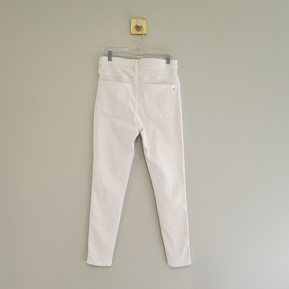 Madewell 10" High-Rise Skinny Jeans Women 31 White Stretchy Classic Minimalist - Picture 7 of 15